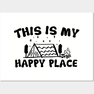 My Happy Camping Place Posters and Art